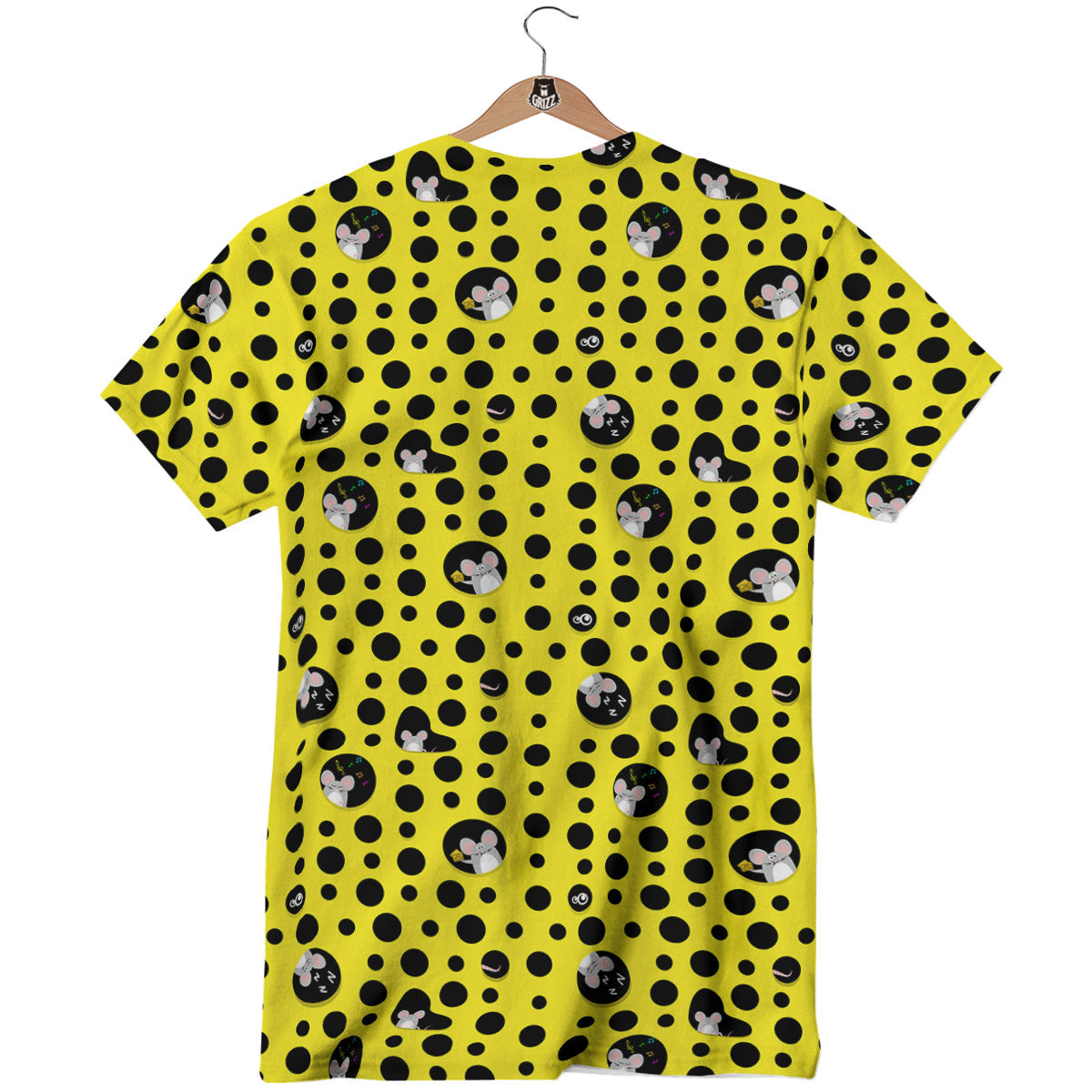 Cheese Cartoon Print Pattern T-Shirt-grizzshop