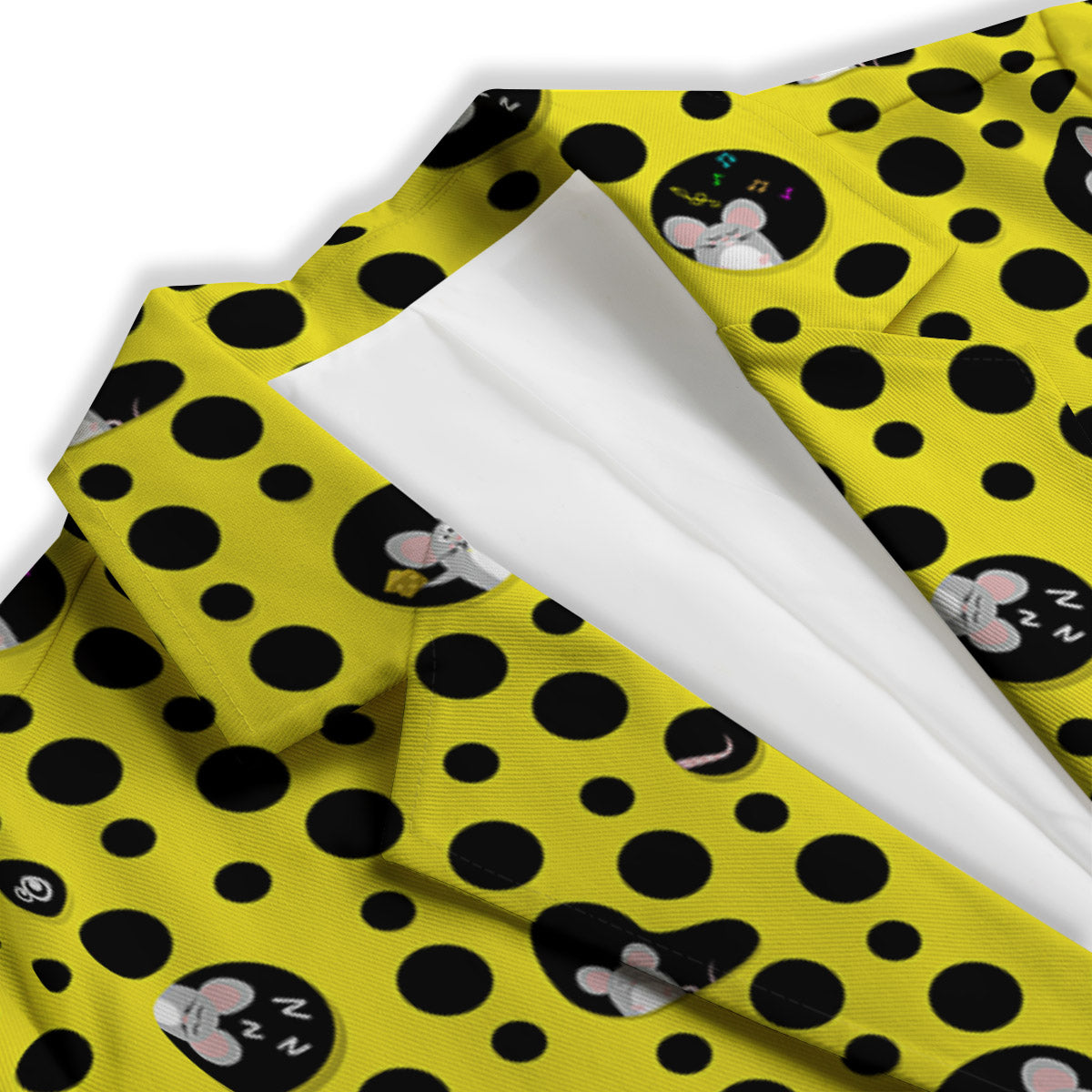 Cheese Cartoon Print Pattern Women's Blazer-grizzshop
