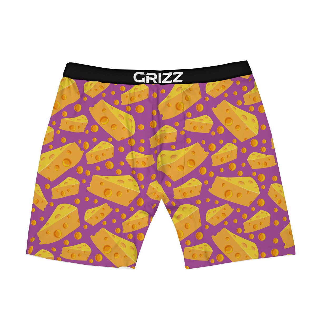 Cheese Holes And Purple Print Pattern Boxer Briefs-grizzshop