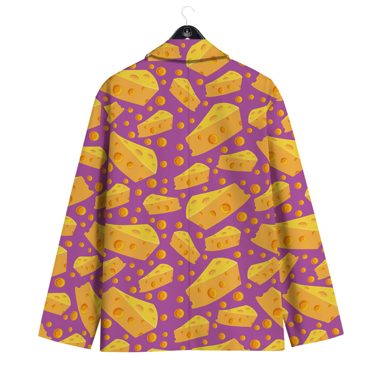 Cheese Holes And Purple Print Pattern Men's Sport Coat-grizzshop