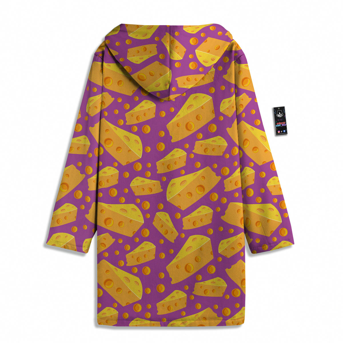 Cheese Holes And Purple Print Pattern Men's Windbreaker Jacket-grizzshop
