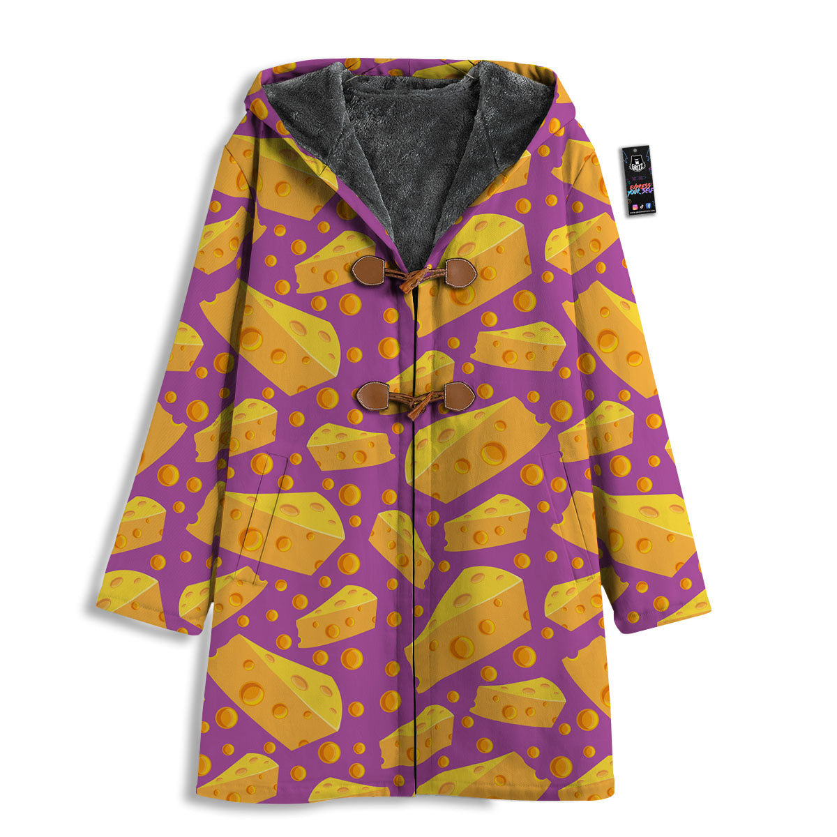 Cheese Holes And Purple Print Pattern Men's Windbreaker Jacket-grizzshop