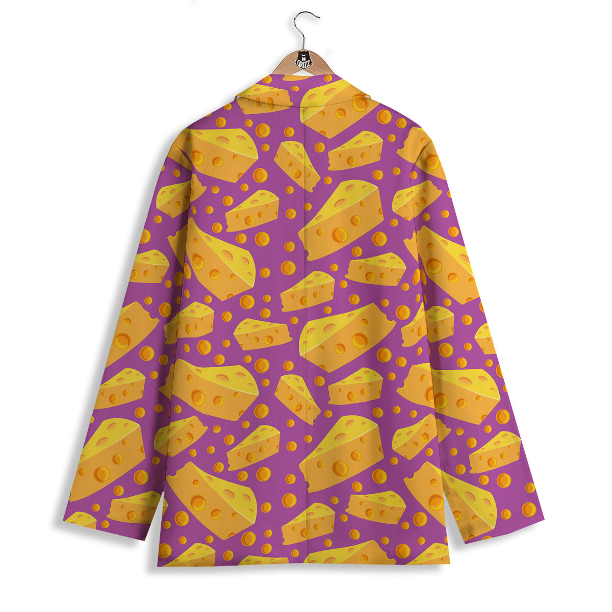 Cheese Holes And Purple Print Pattern Women's Blazer-grizzshop