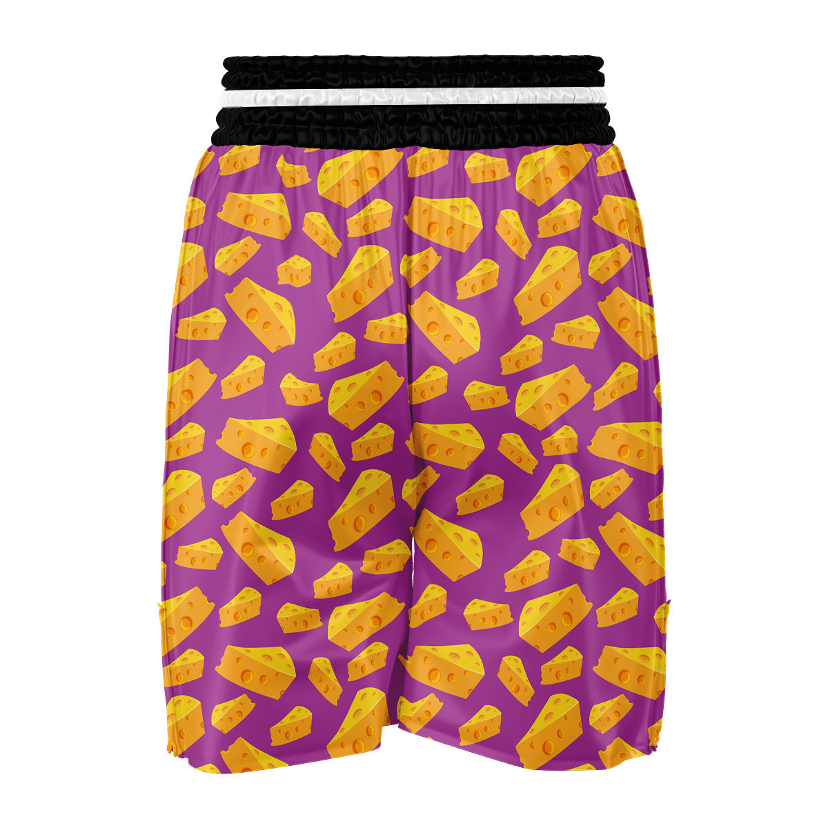 Cheese Pattern Print Boxing Shorts-grizzshop