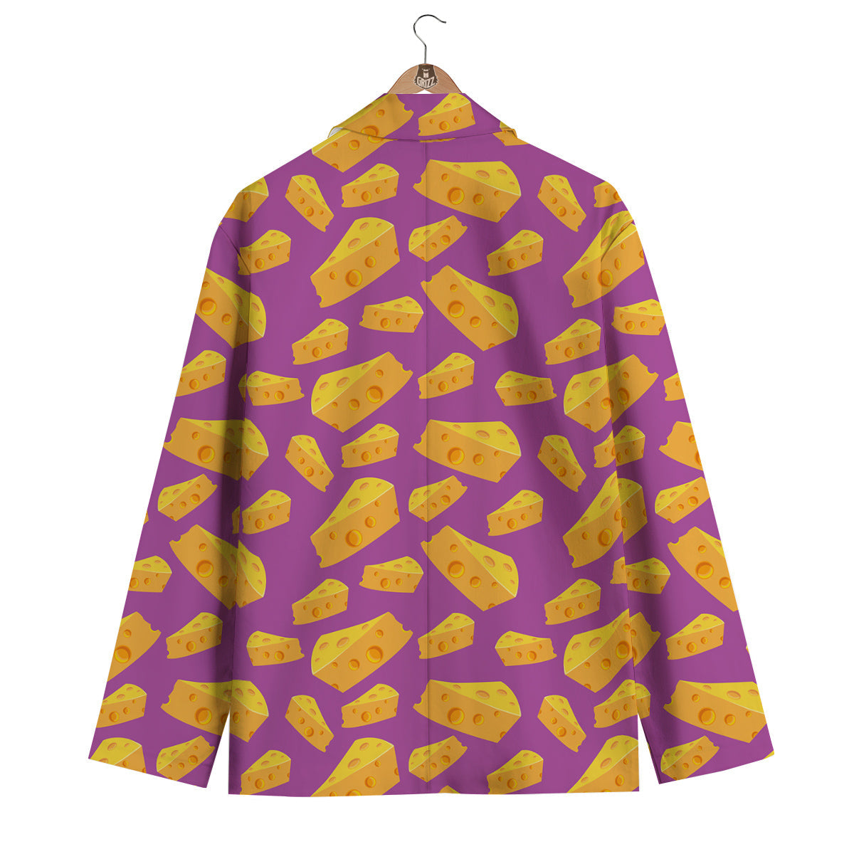 Cheese Pattern Print Men's Blazer-grizzshop