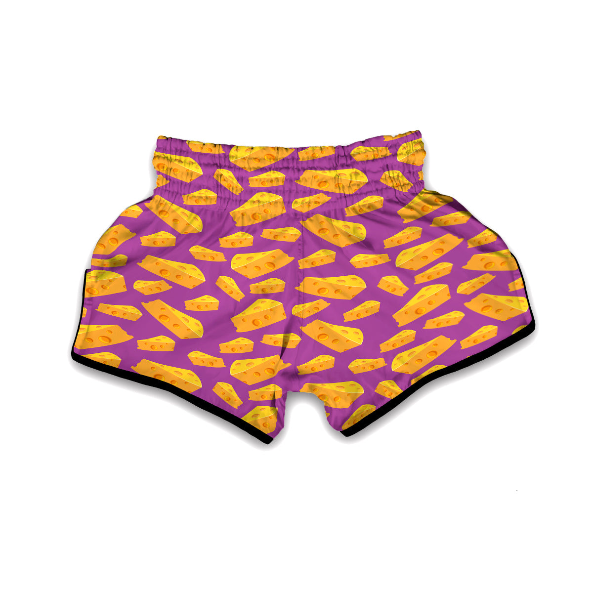 Cheese Pattern Print Muay Thai Boxing Shorts-grizzshop