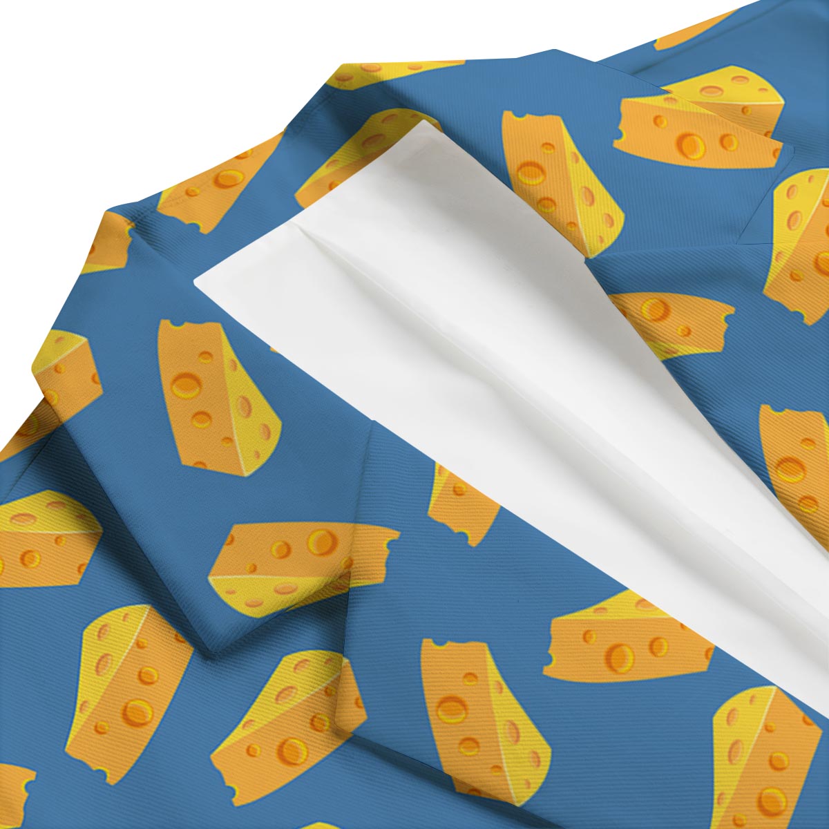 Cheese Slice Print Pattern Men's Blazer-grizzshop