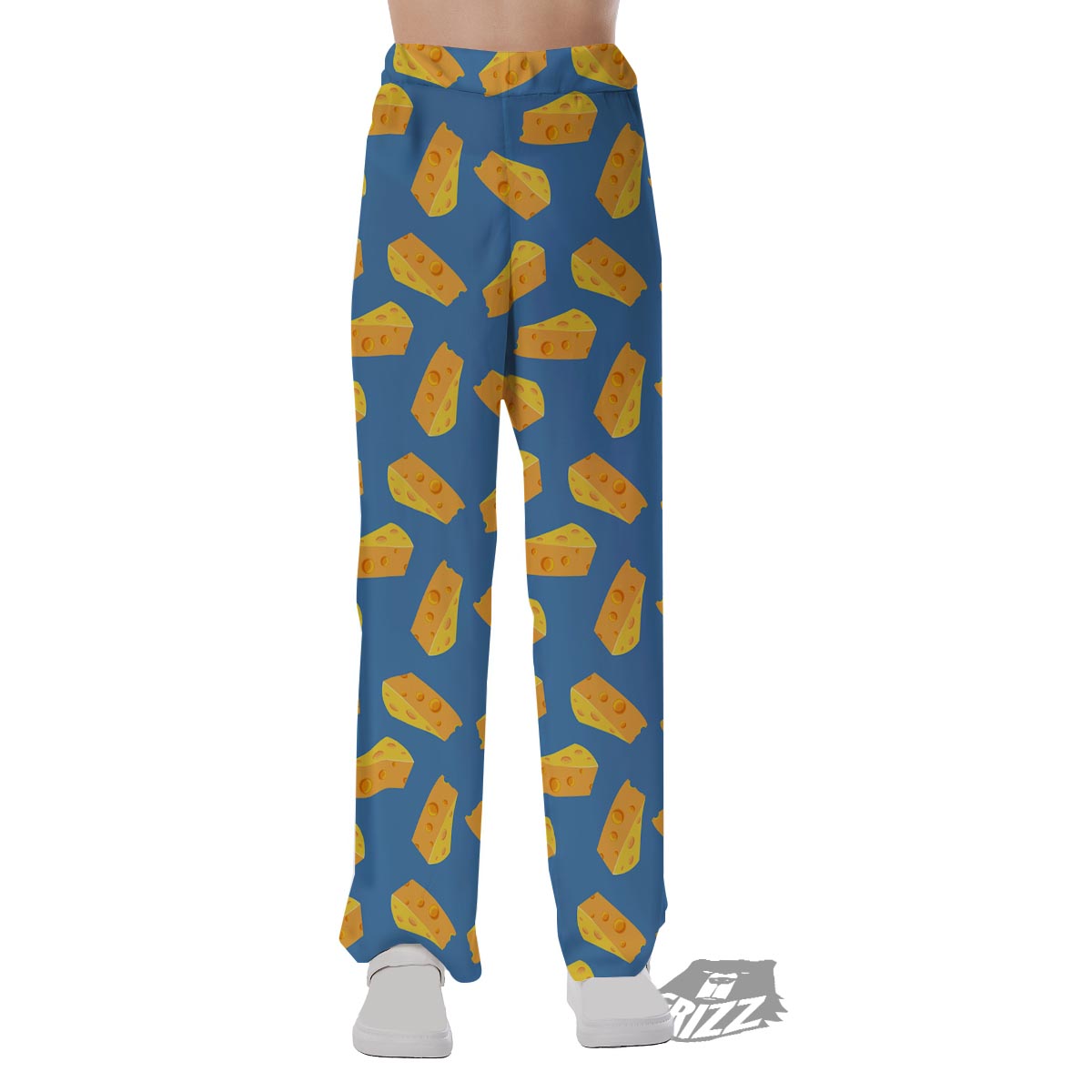 Cheese Slice Print Pattern Pajama Pants-grizzshop