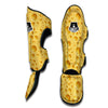 Cheese Surface Pattern Print Muay Thai Shin Guards-grizzshop