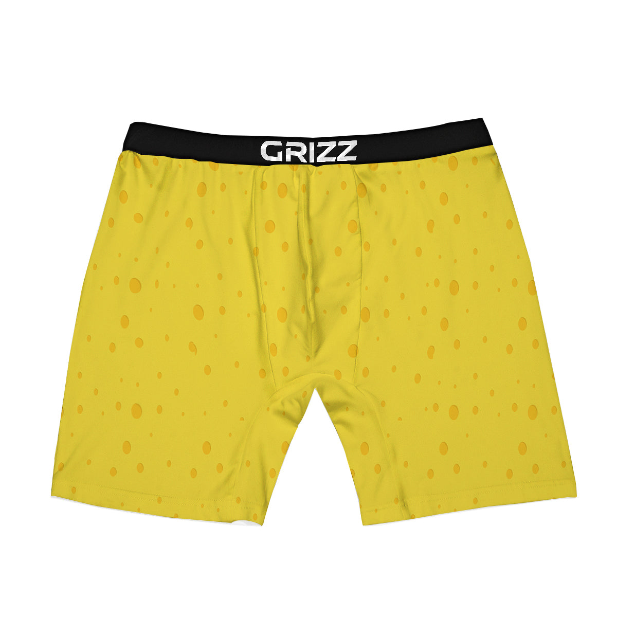 Cheese Yellow Print Pattern Boxer Briefs-grizzshop