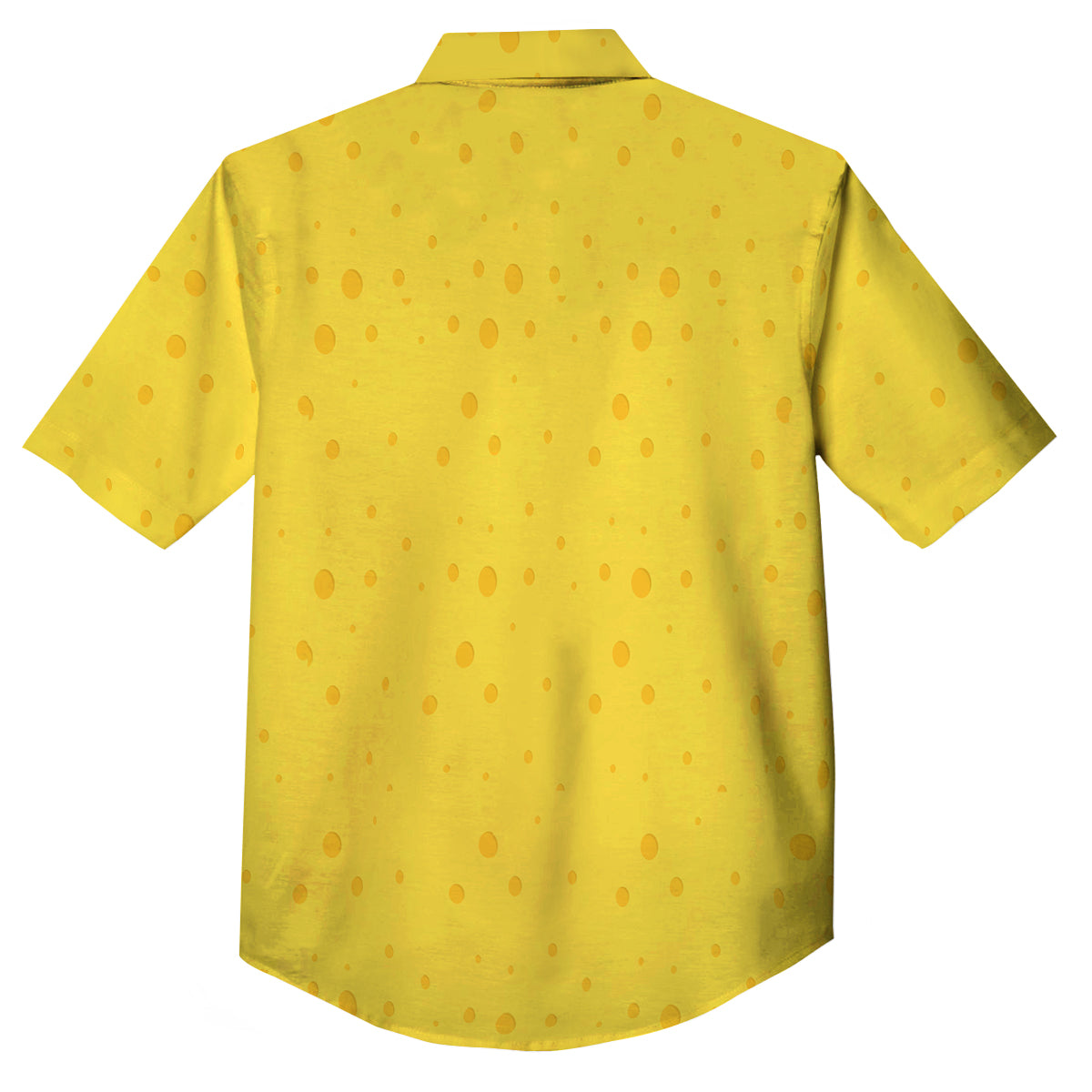Cheese Yellow Print Pattern Button Up Shirt-grizzshop