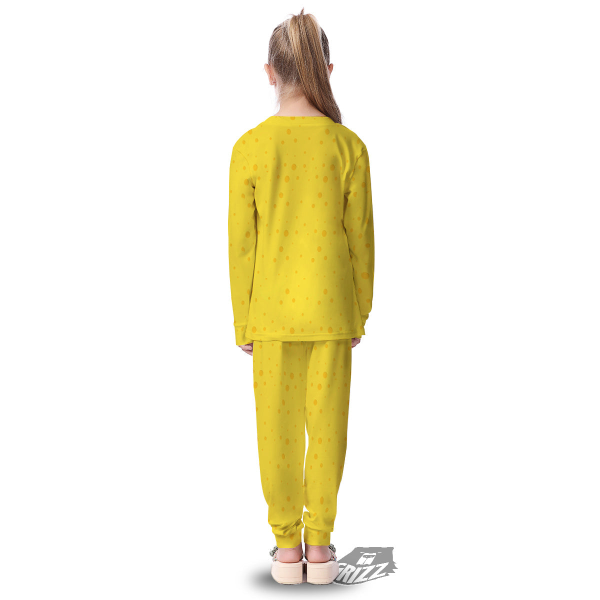 Cheese Yellow Print Pattern Kid's Pajamas-grizzshop