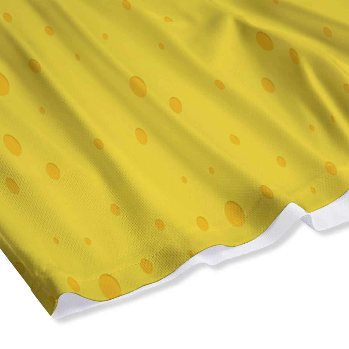 Cheese Yellow Print Pattern Mesh Shorts