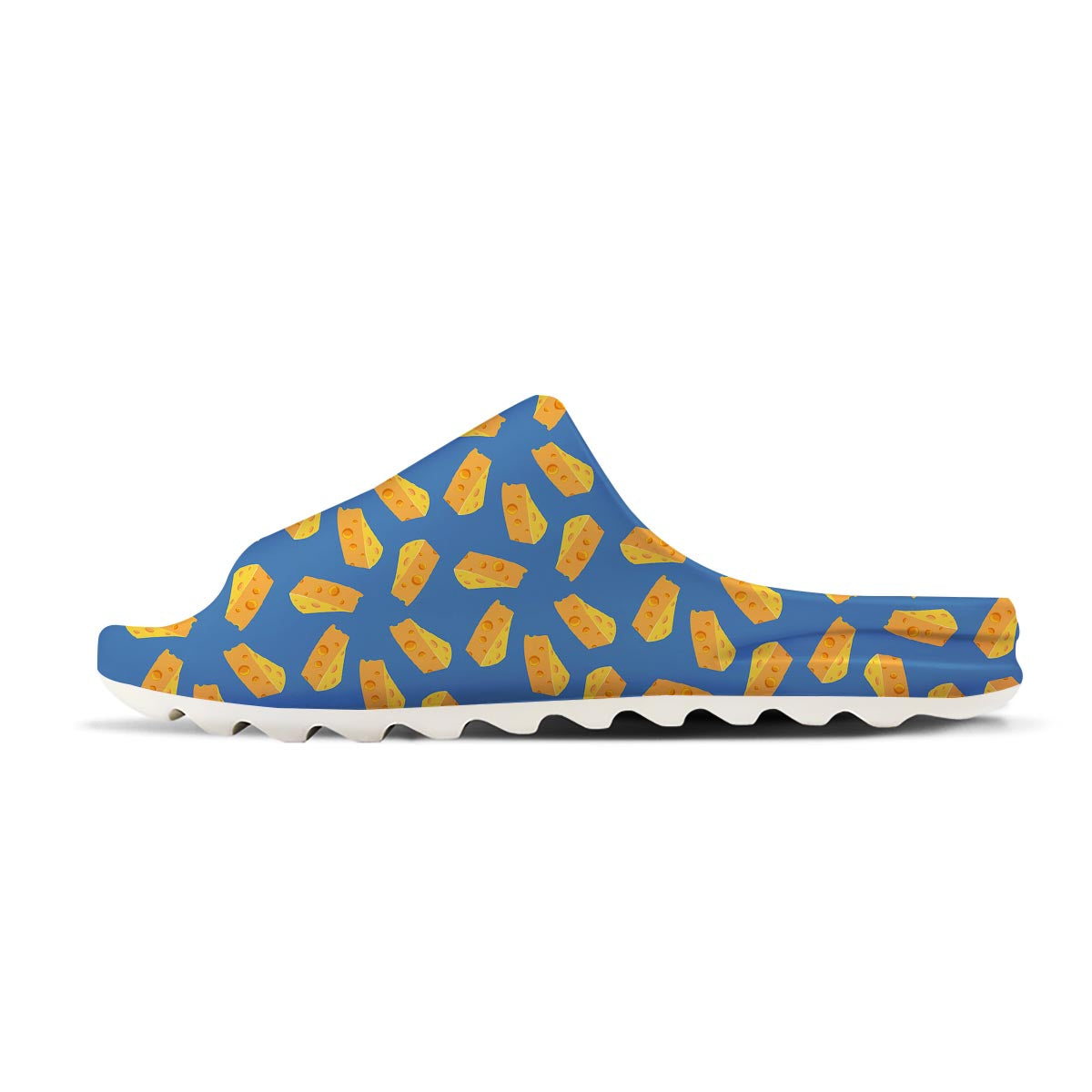 Cheese Slice Print Pattern Sandals-grizzshop