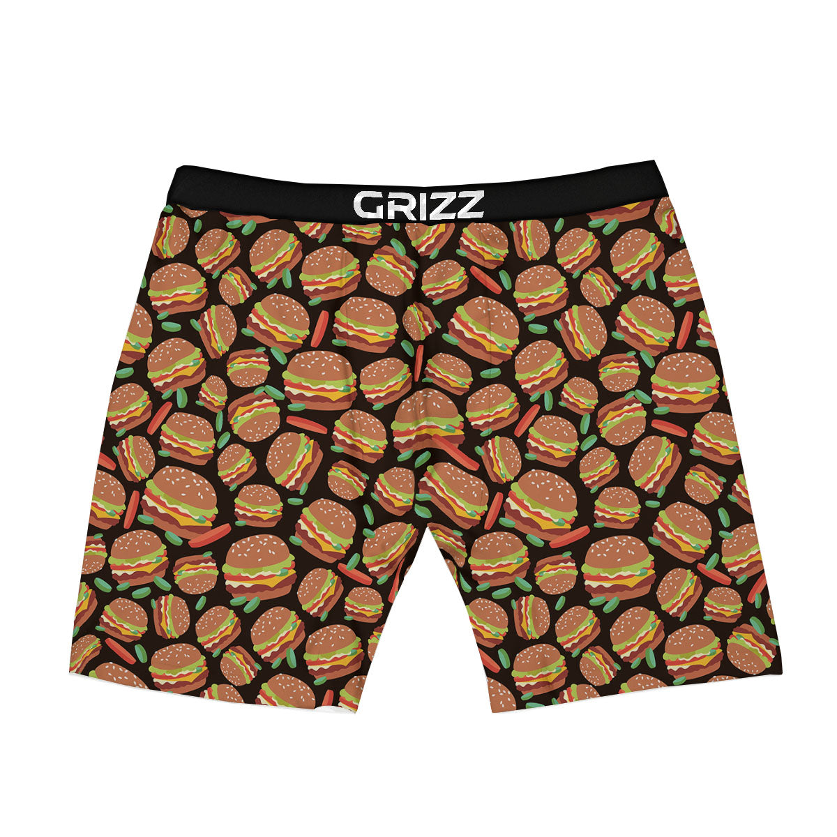 Cheeseburger Print Pattern Boxer Briefs-grizzshop