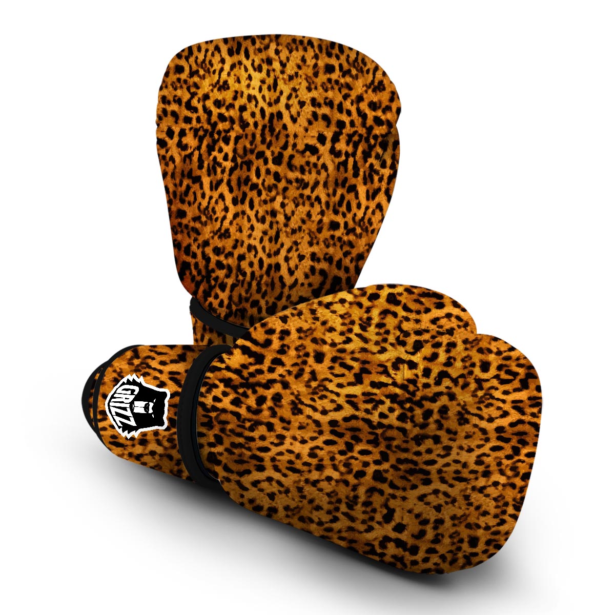 Cheetah Gold Print Boxing Gloves-grizzshop