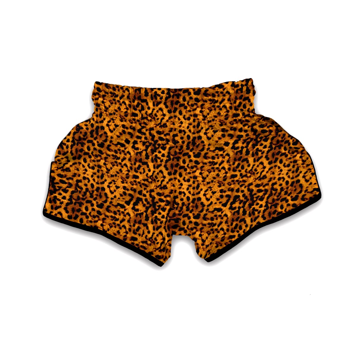 Cheetah Gold Print Muay Thai Boxing Shorts-grizzshop