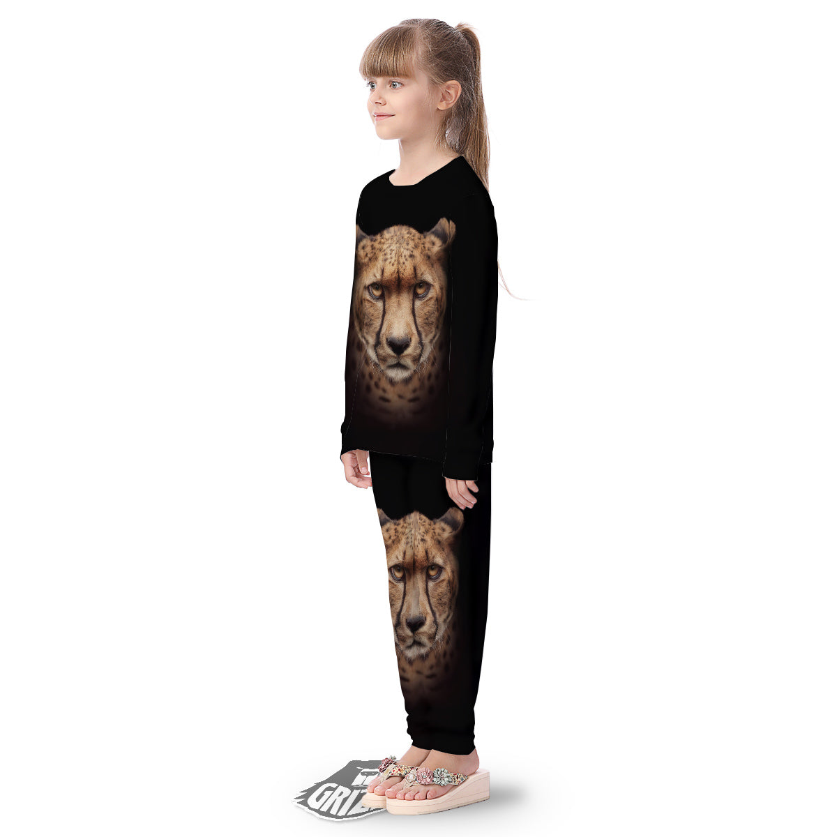 Cheetah Print Kid's Pajamas-grizzshop