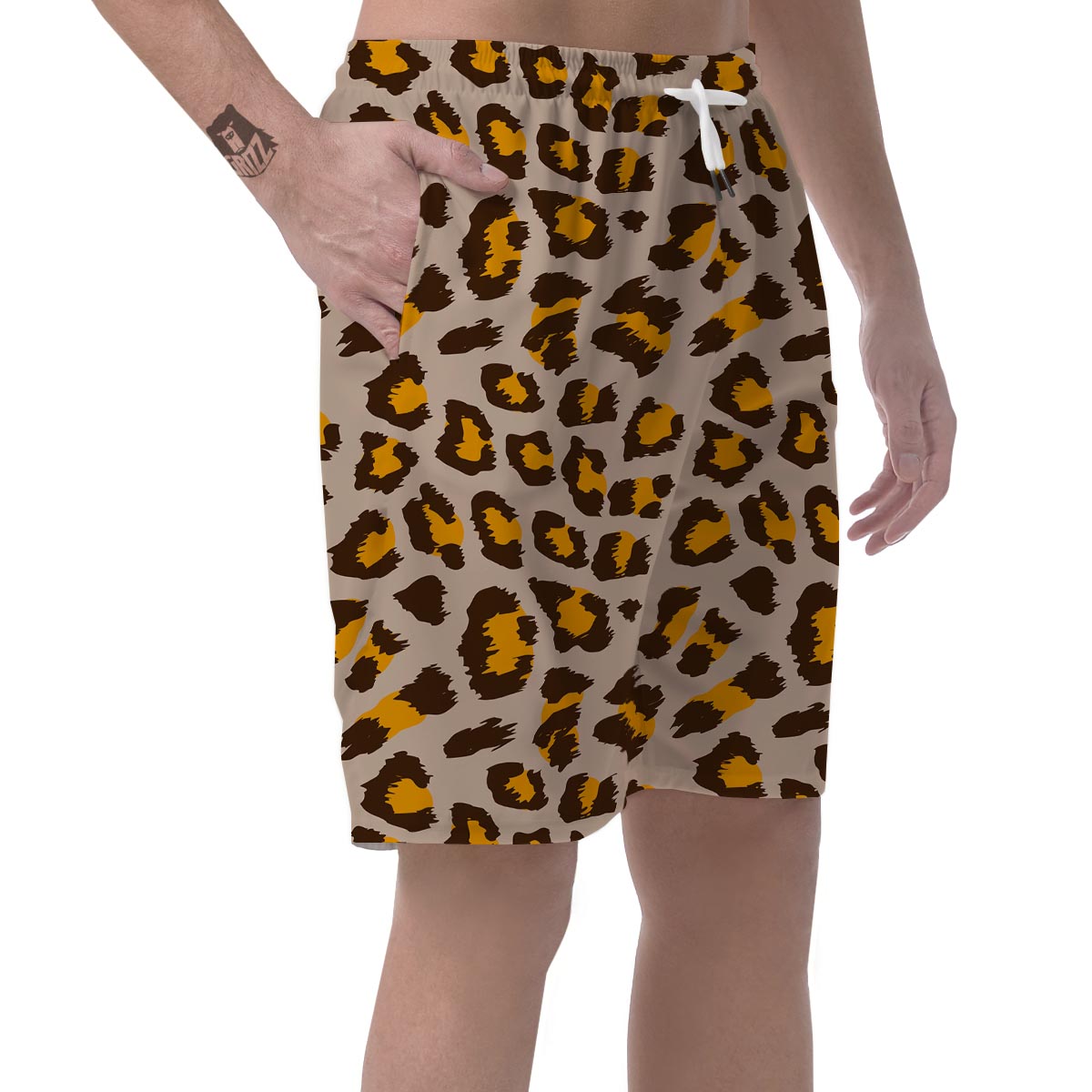 Cheetah Print Men's Shorts-grizzshop