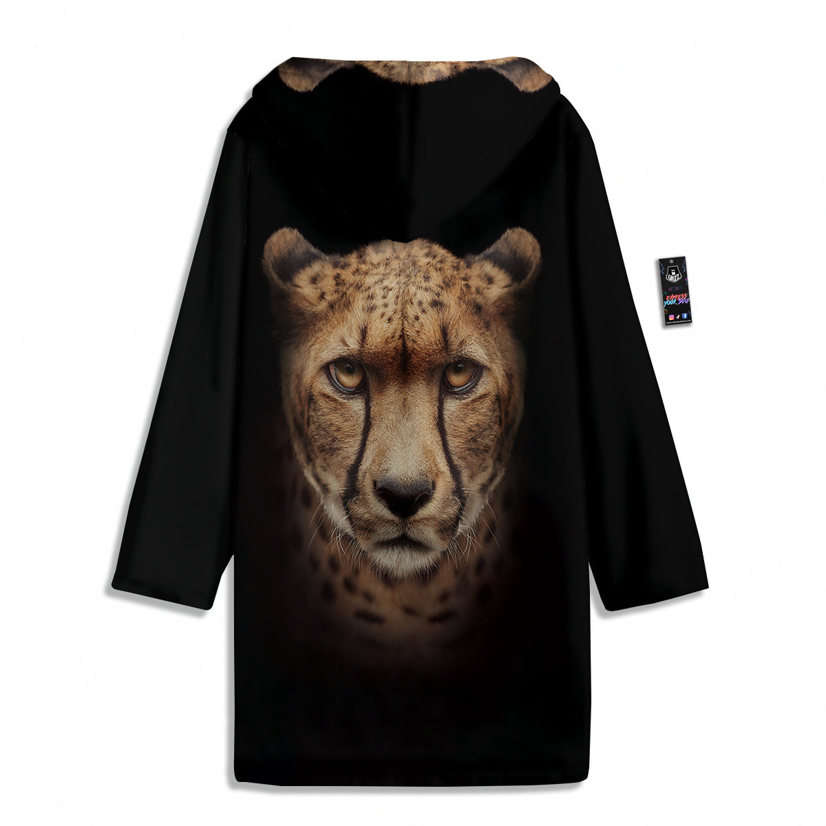 Cheetah Print Men's Windbreaker Jacket-grizzshop