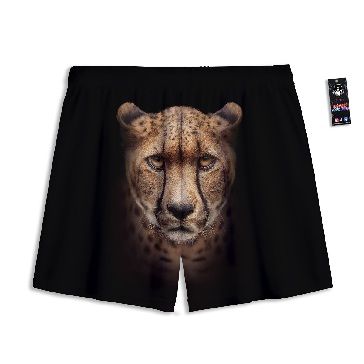 Cute Dino Green Print Pattern Mesh Shorts