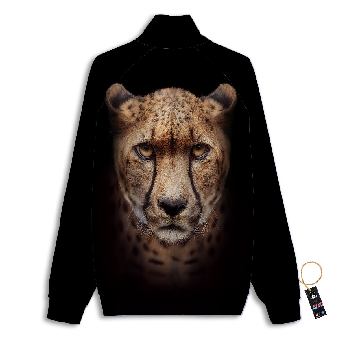 Cheetah Print Track Jacket-grizzshop