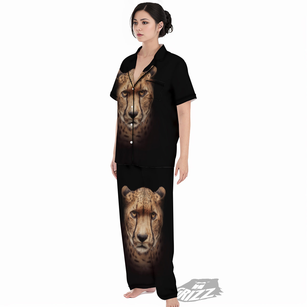 Cheetah Print Women's Pajamas Set-grizzshop