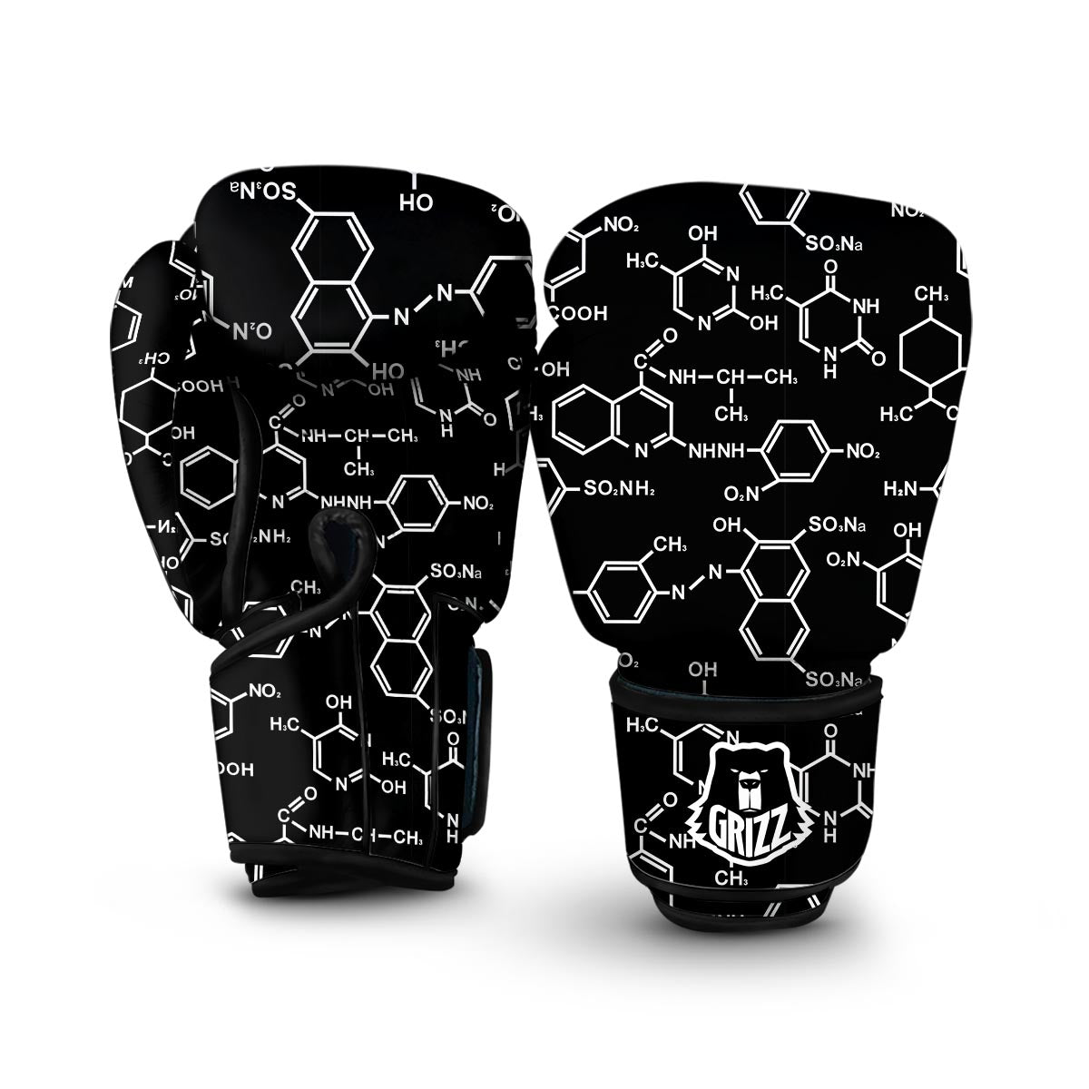 Chemistry Science Pattern Print Boxing Gloves-grizzshop