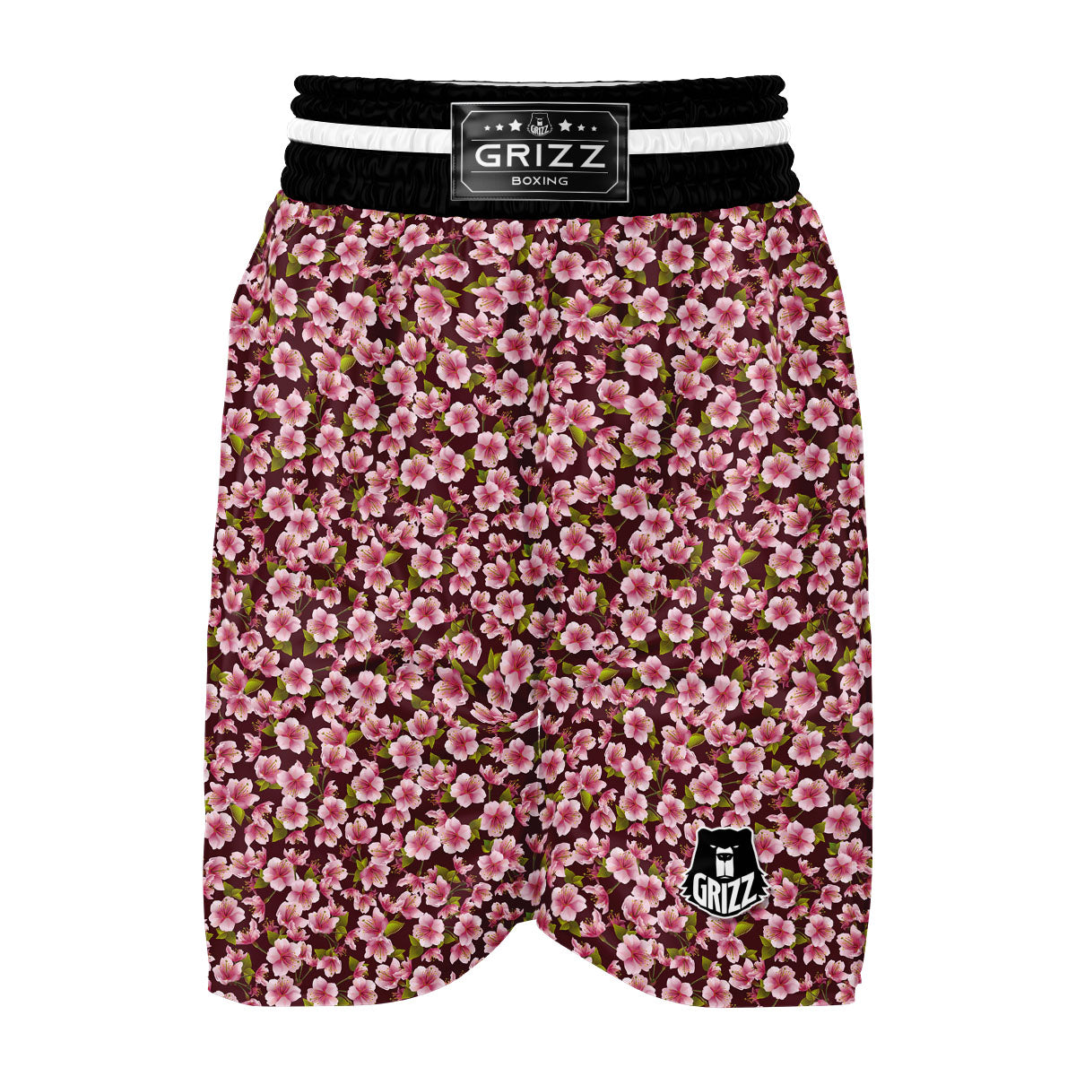 Cherry Blossom Boxing Shorts-grizzshop