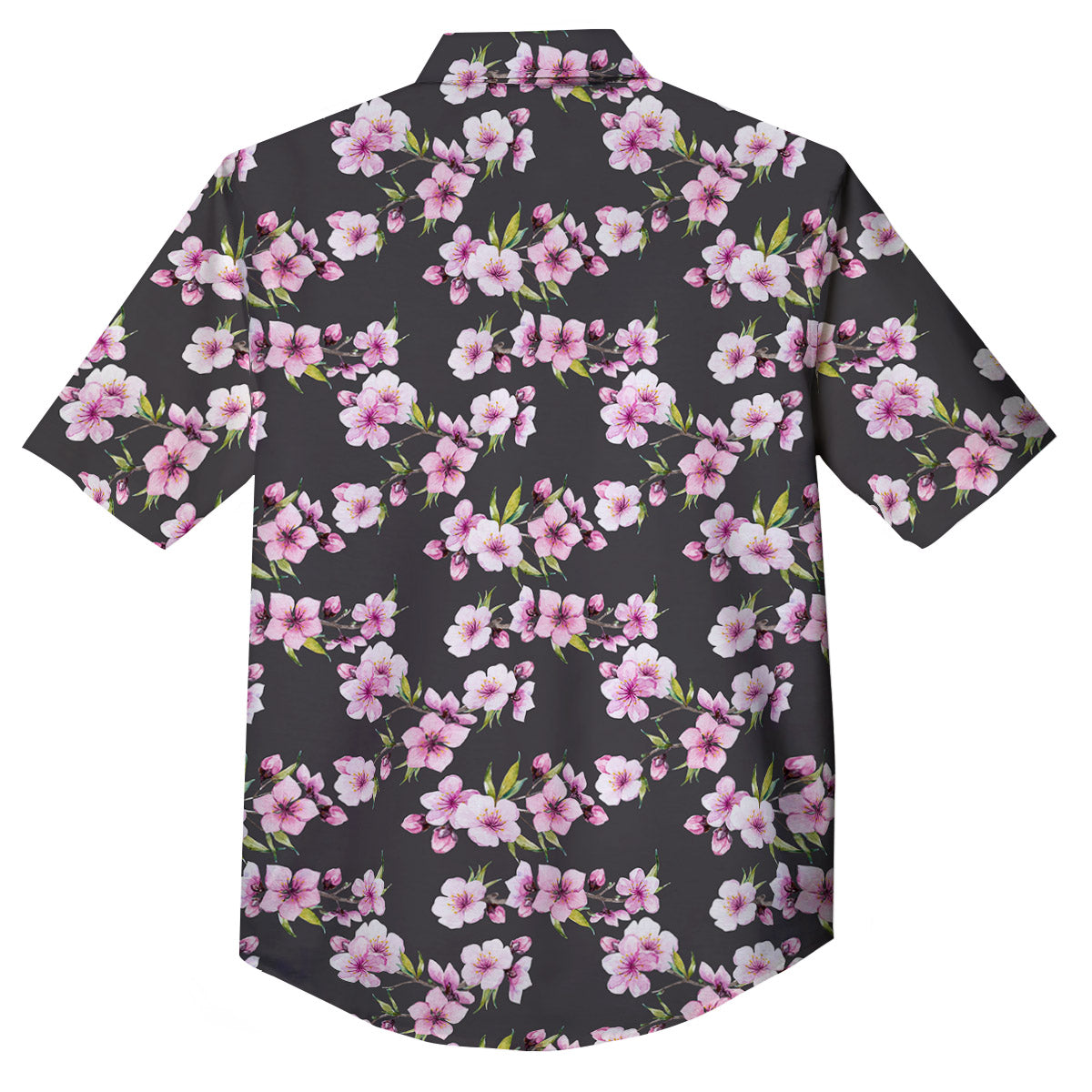 Cherry Blossom Chinese Print Pattern Button Up Shirt-grizzshop