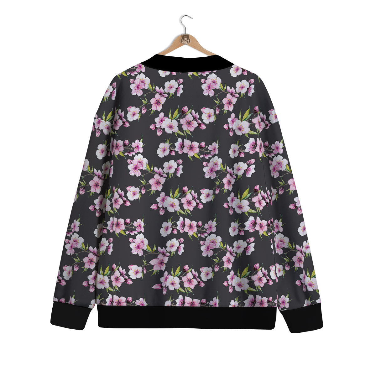 Cherry Blossom Chinese Print Pattern Cardigan-grizzshop