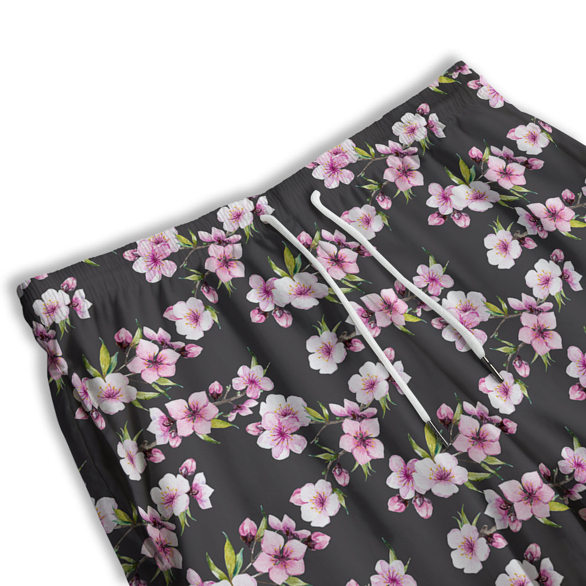 Cherry Blossom Chinese Print Pattern Men's Athletic Shorts