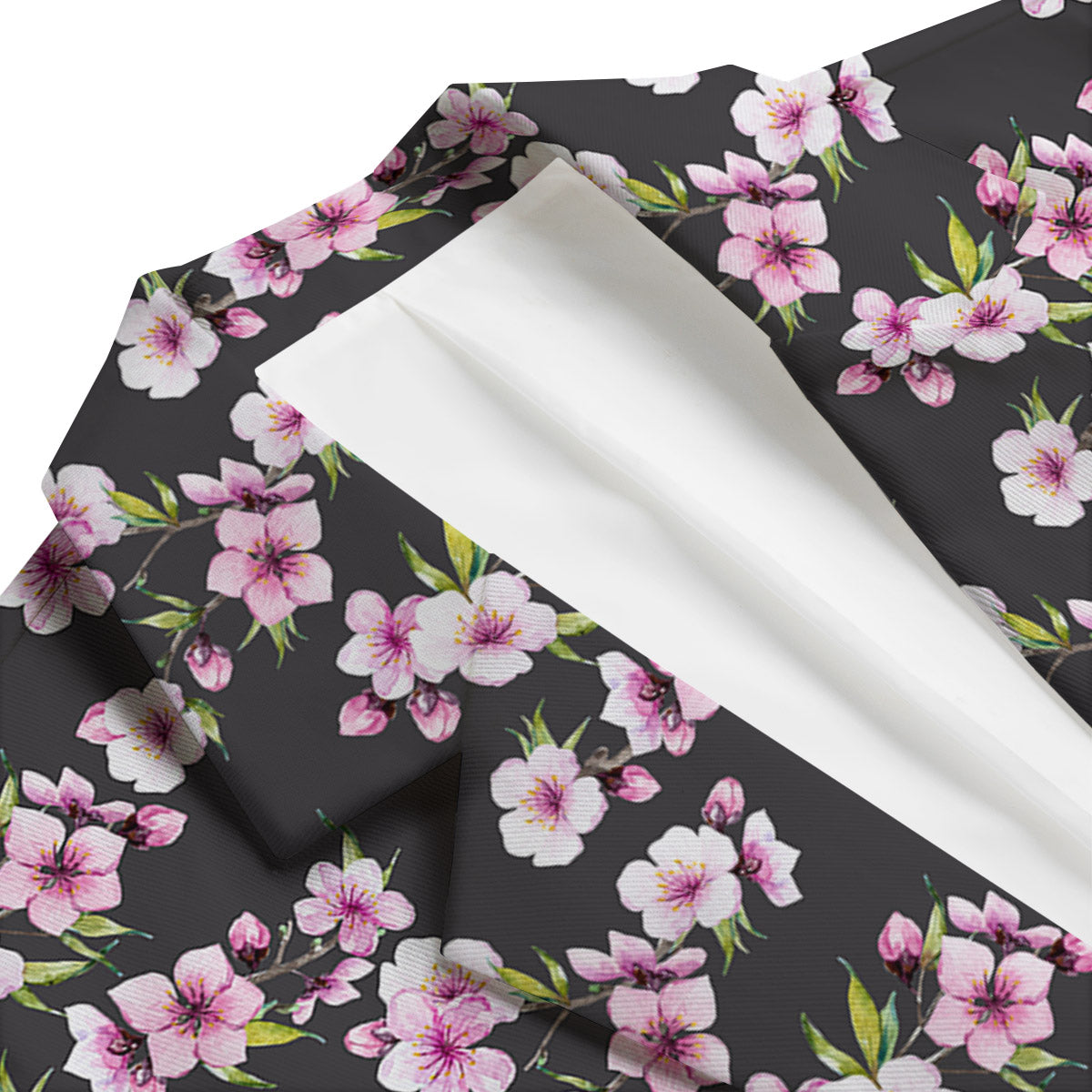Cherry Blossom Chinese Print Pattern Men's Blazer-grizzshop
