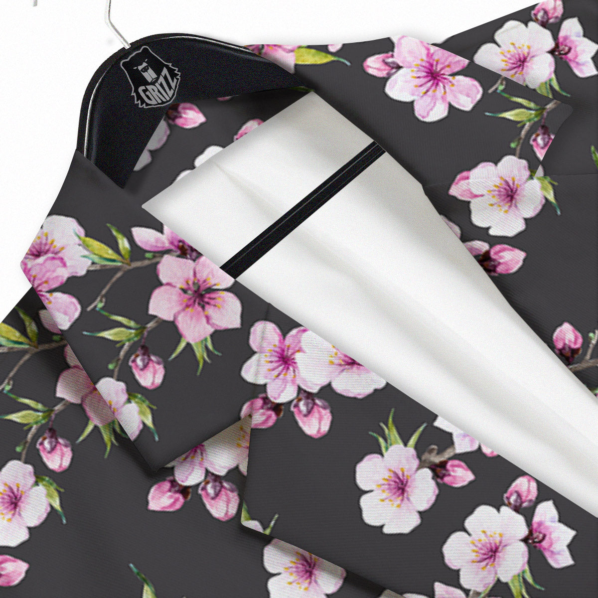 Cherry Blossom Chinese Print Pattern Men's Sport Coat-grizzshop