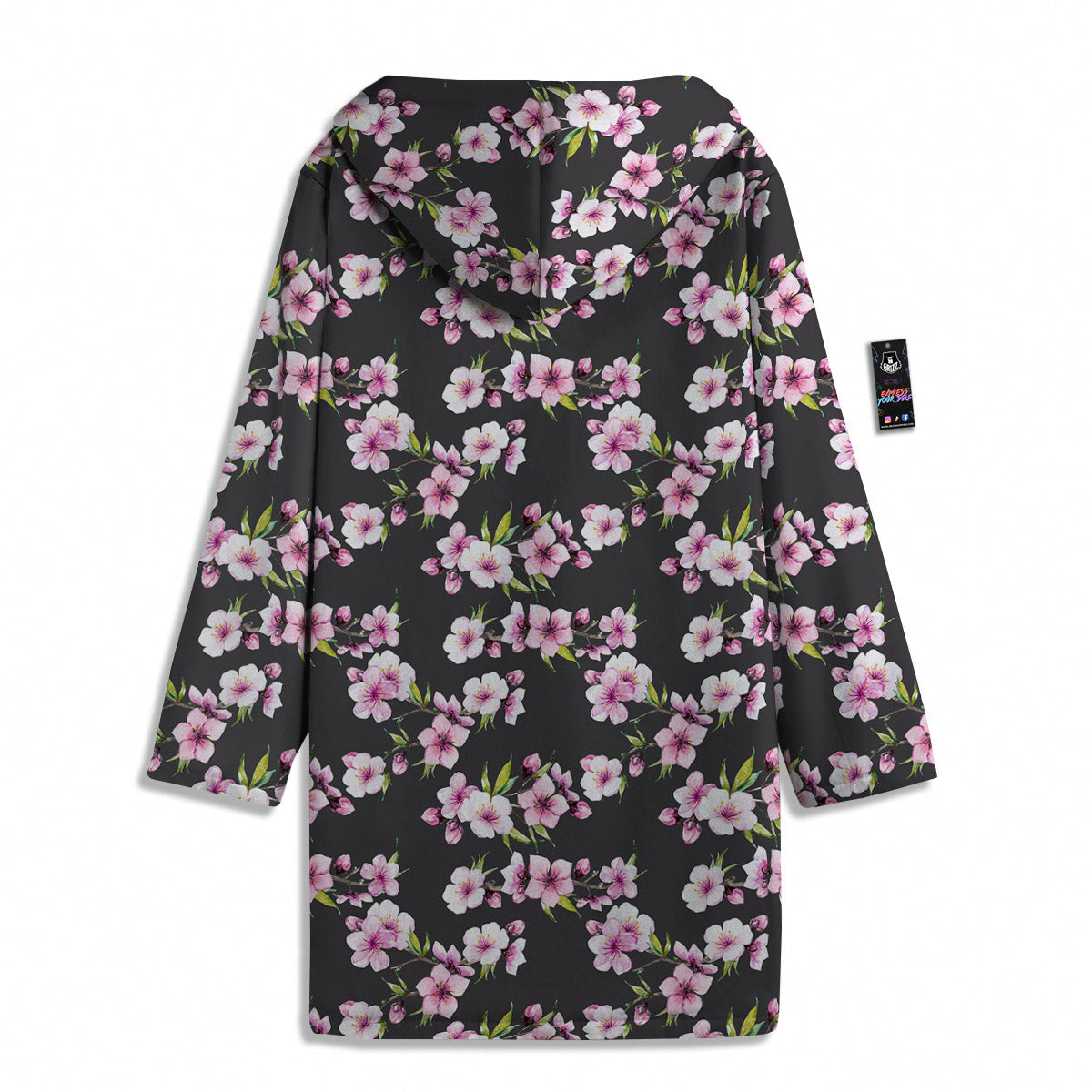 Cherry Blossom Chinese Print Pattern Men's Windbreaker Jacket-grizzshop