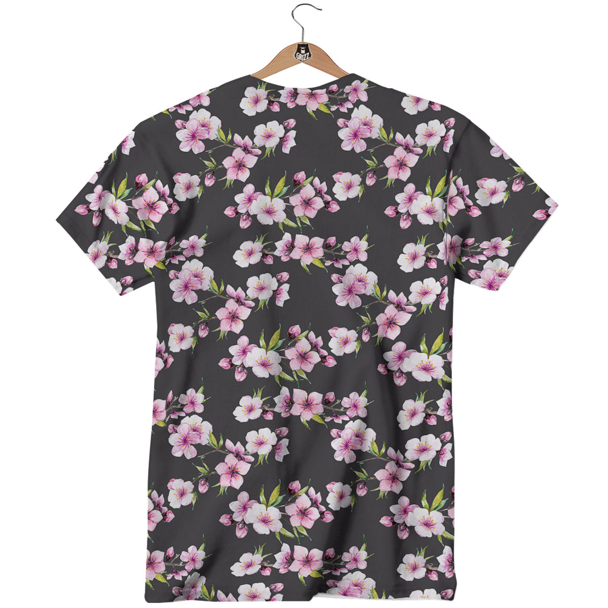 Cherry Blossom Chinese Print Pattern T-Shirt-grizzshop