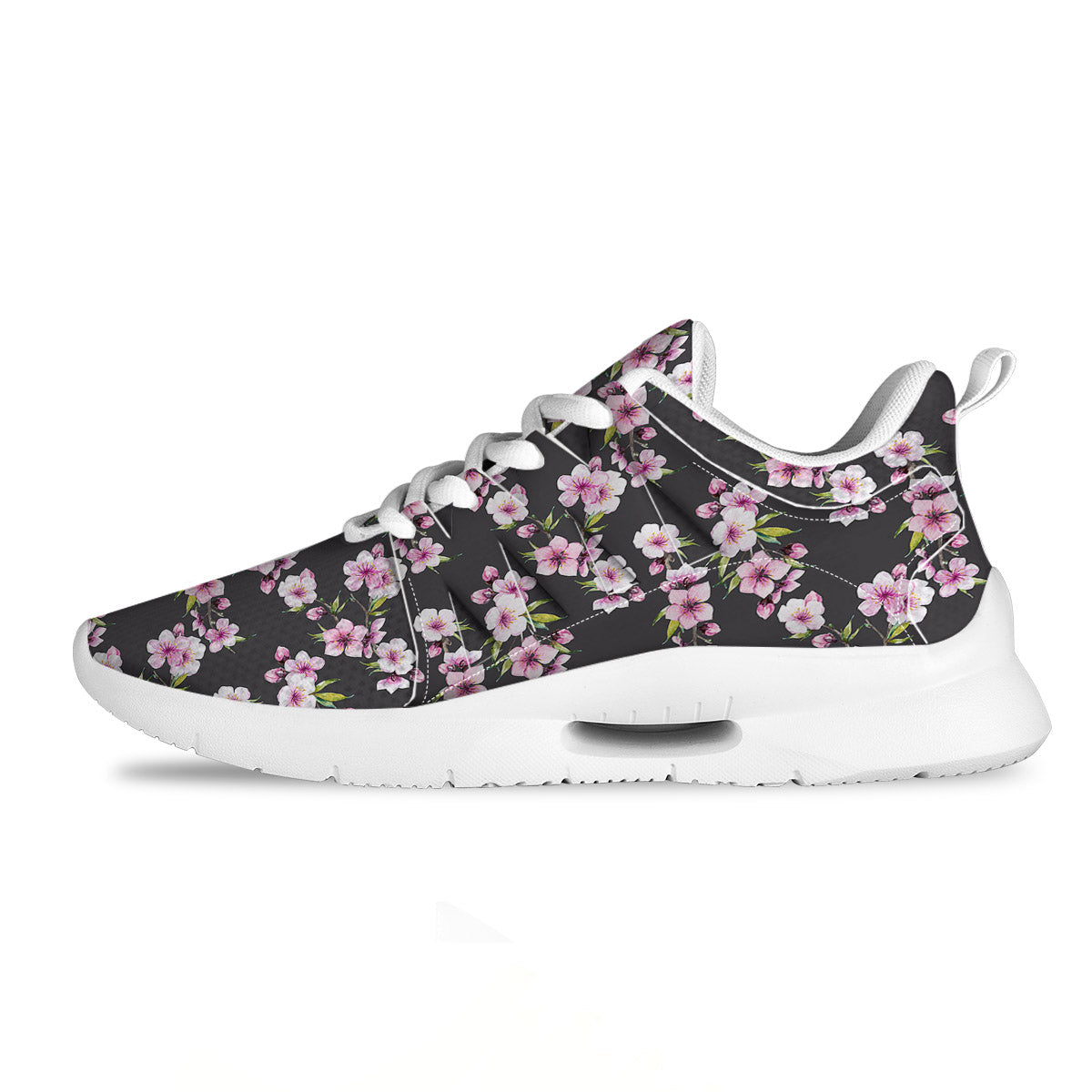 Cherry Blossom Chinese Print Pattern Tennis Shoes-grizzshop