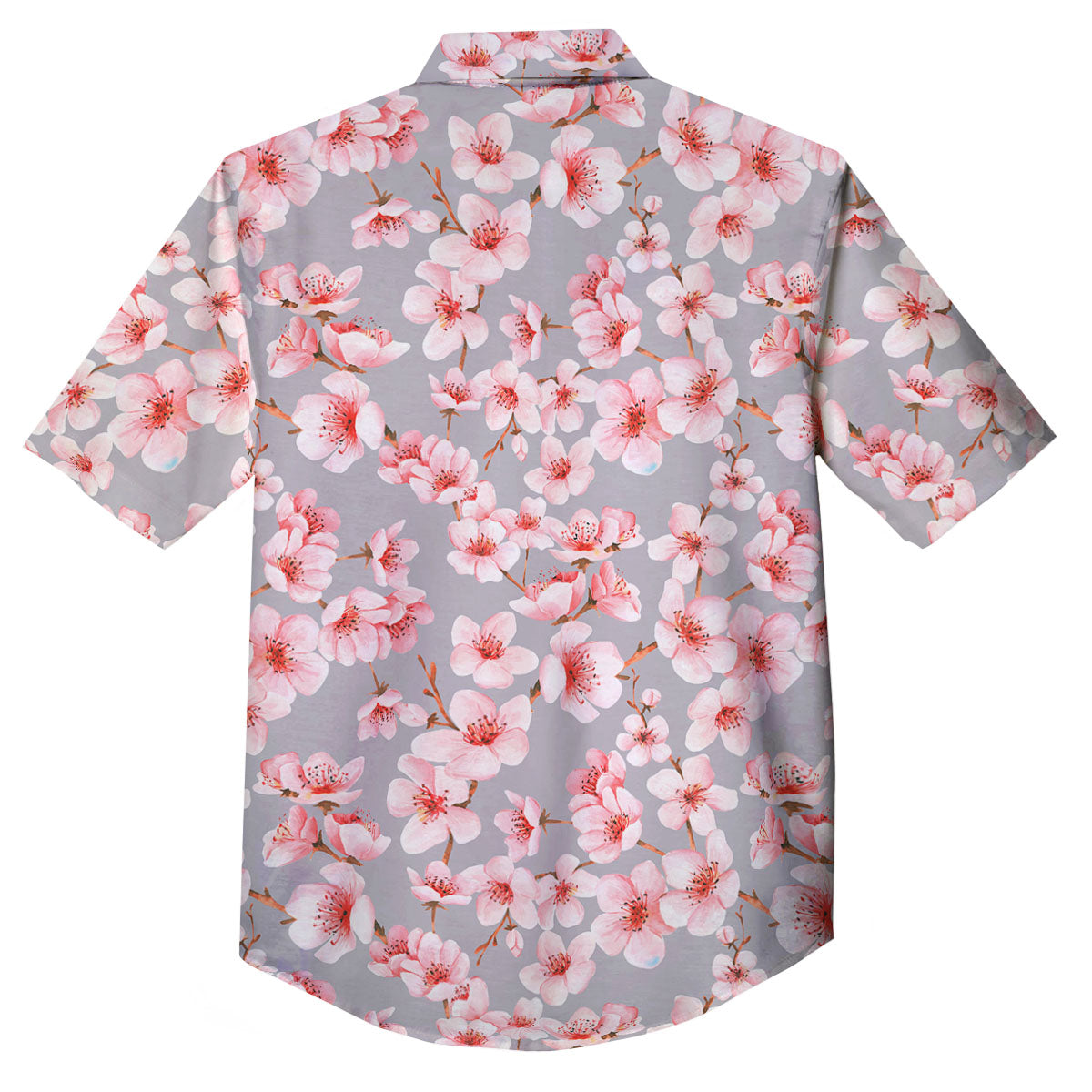 Cherry Blossom Japanese Print Pattern Button Up Shirt-grizzshop