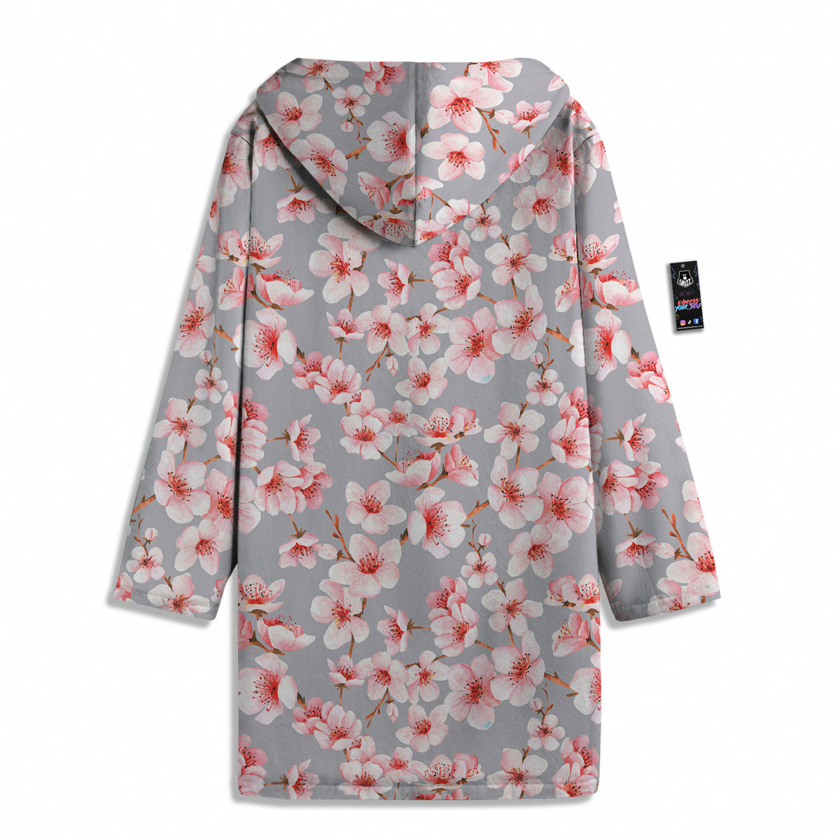 Cherry Blossom Japanese Print Pattern Men's Windbreaker Jacket-grizzshop