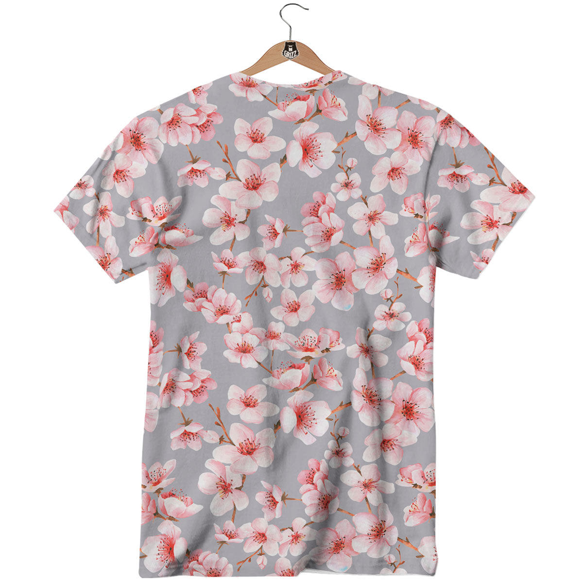 Cherry Blossom Japanese Print Pattern T-Shirt-grizzshop
