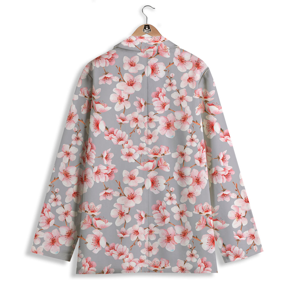 Cherry Blossom Japanese Print Pattern Women's Blazer-grizzshop