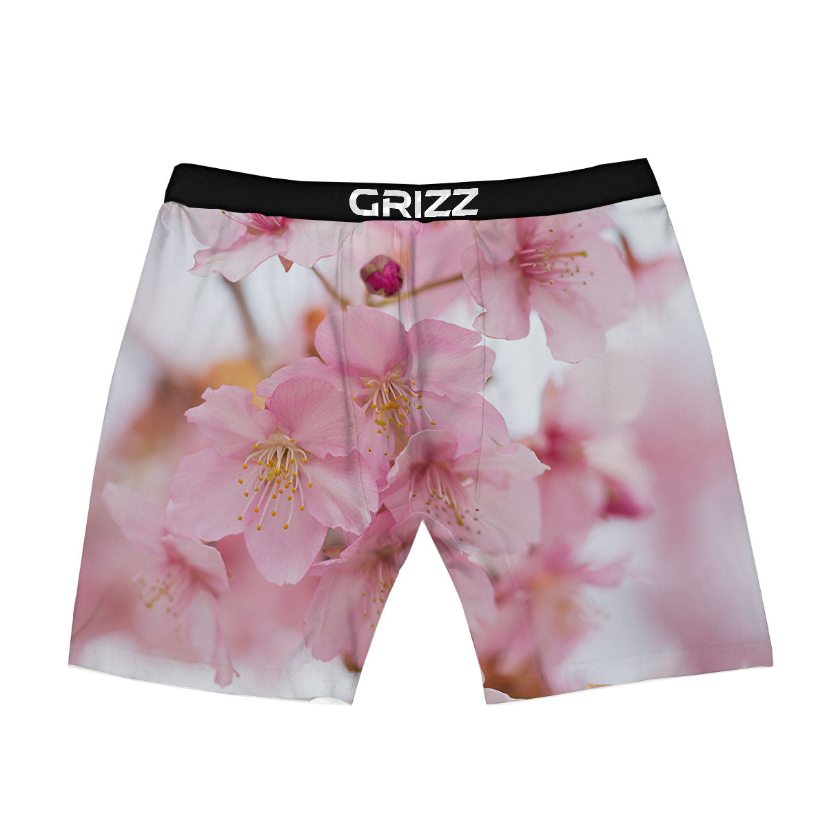 Cherry Blossom Pink Print Boxer Briefs-grizzshop