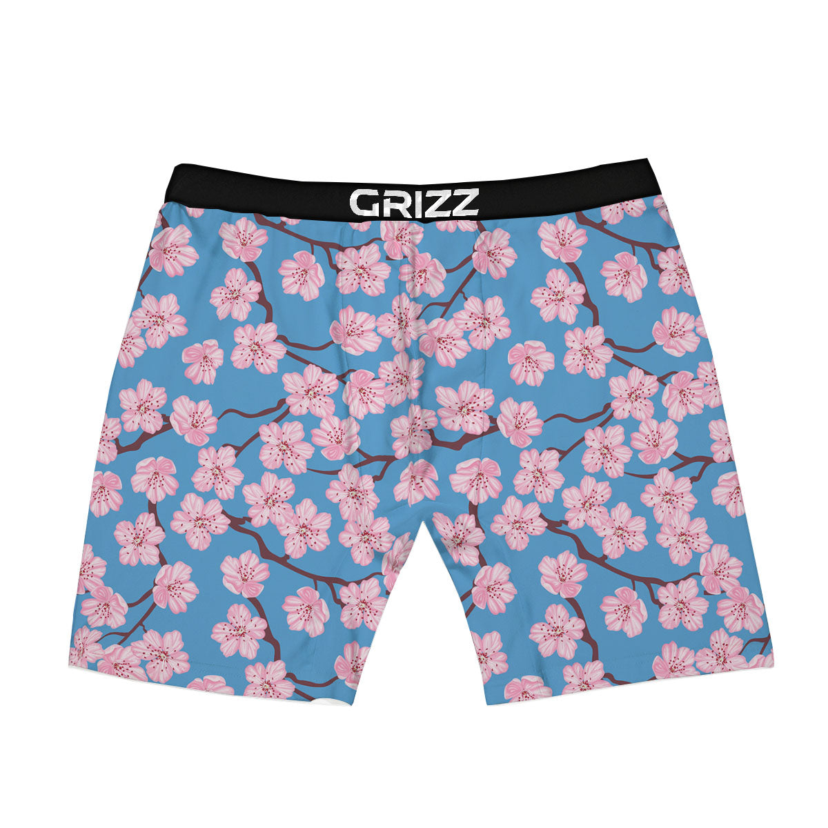 Cherry Blossom Pink Print Pattern Boxer Briefs-grizzshop