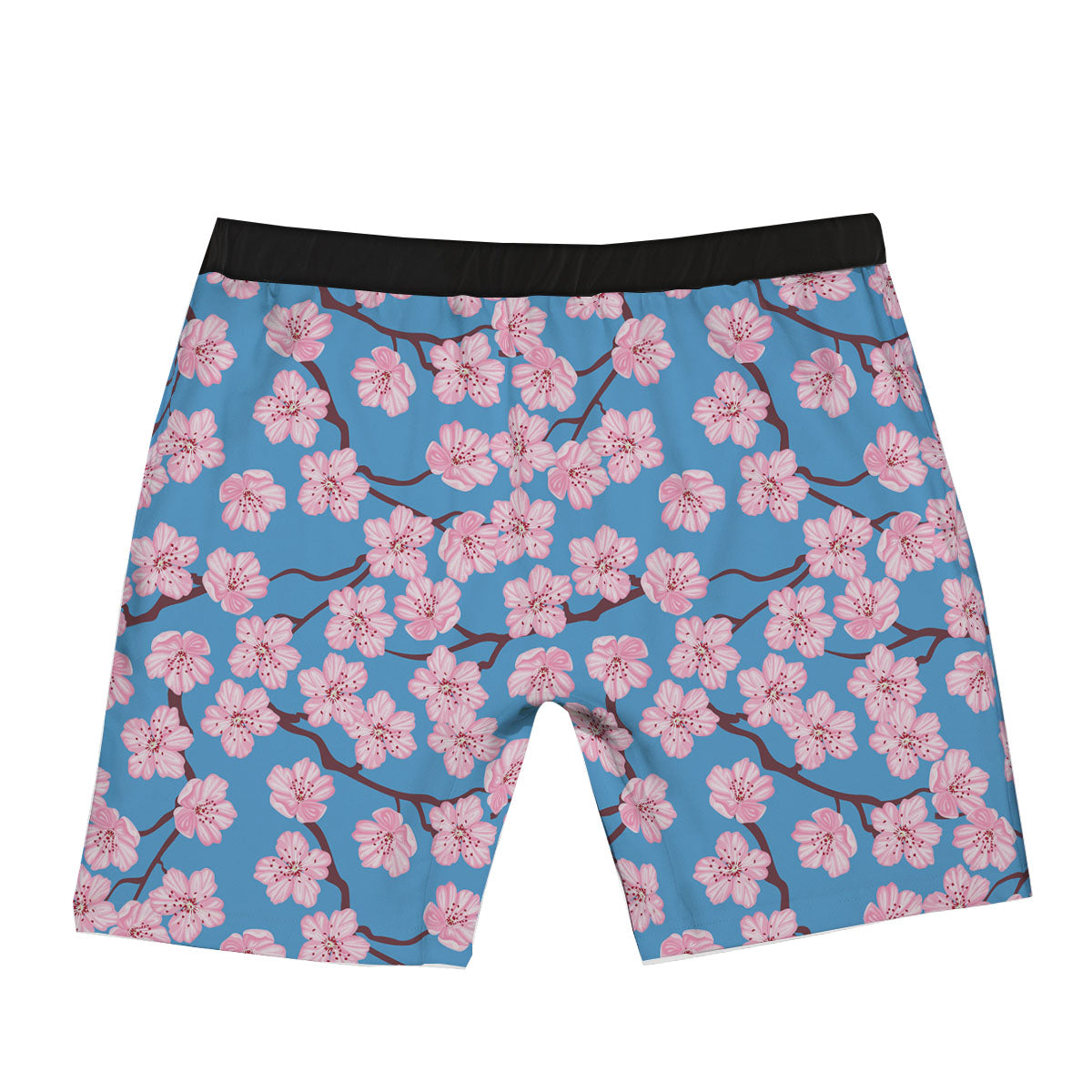 Cherry Blossom Pink Print Pattern Boxer Briefs-grizzshop