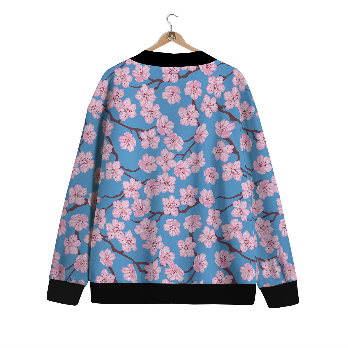 Cherry Blossom Pink Print Pattern Cardigan-grizzshop