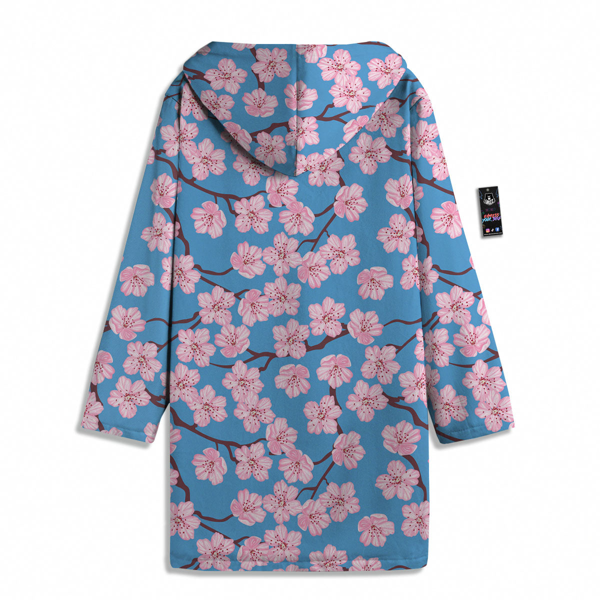 Cherry Blossom Pink Print Pattern Men's Windbreaker Jacket-grizzshop