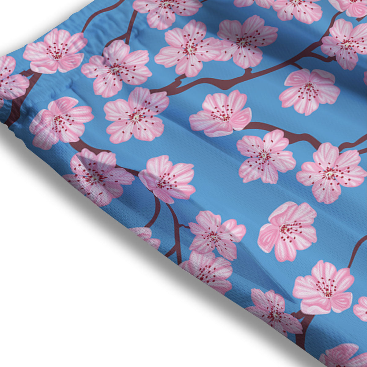 Cherry Blossom Pink Print Pattern Mesh Shorts
