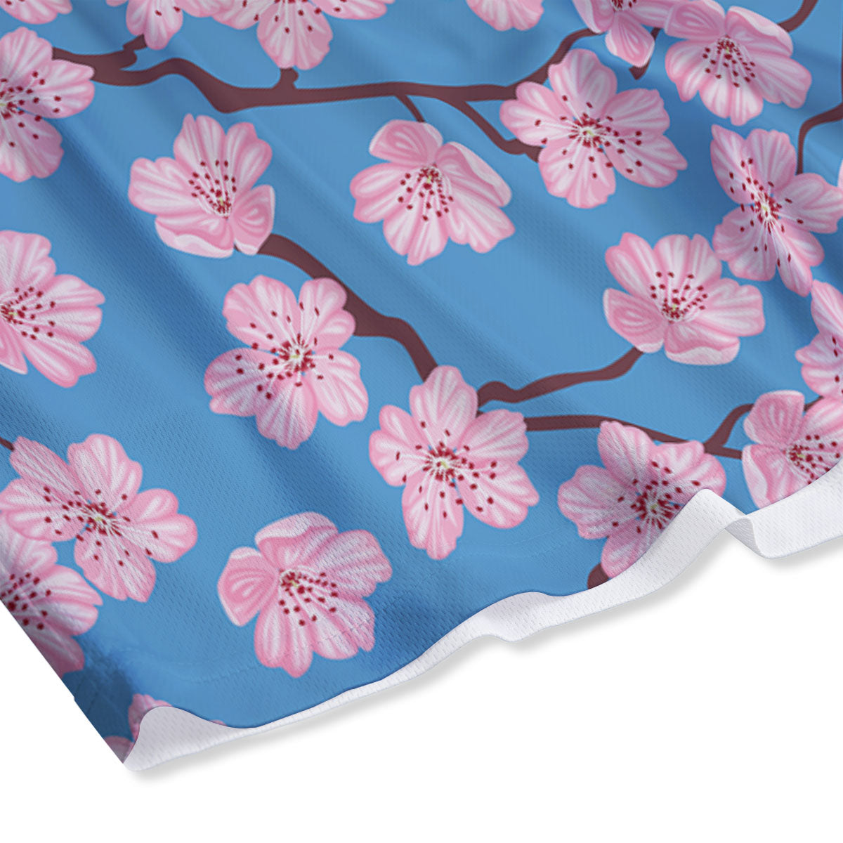 Cherry Blossom Pink Print Pattern Mesh Shorts