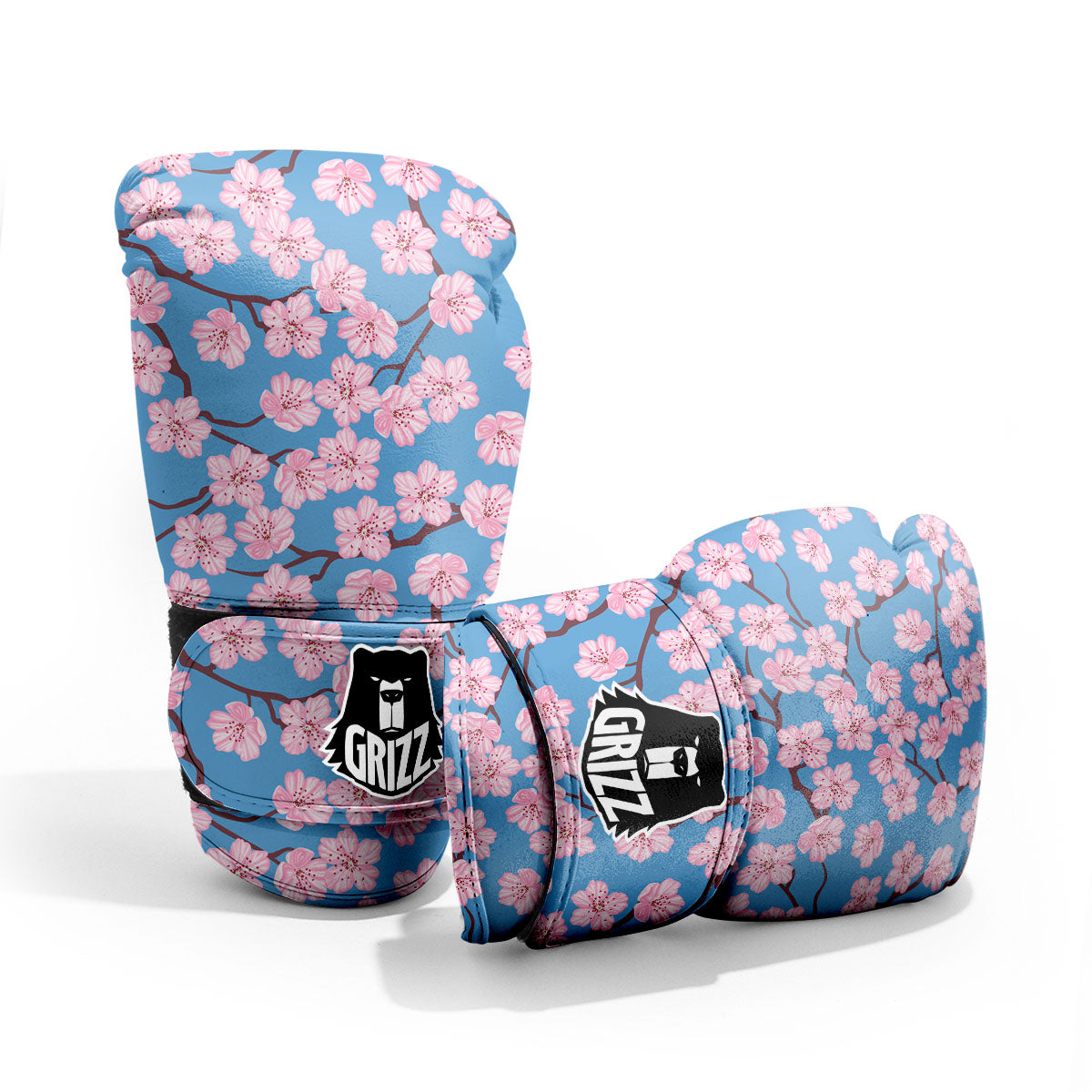 Cherry Blossom Pink Print Pattern Pro Boxing Glove