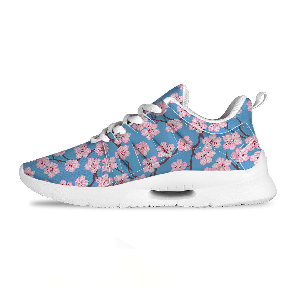 Cherry Blossom Pink Print Pattern Tennis Shoes-grizzshop